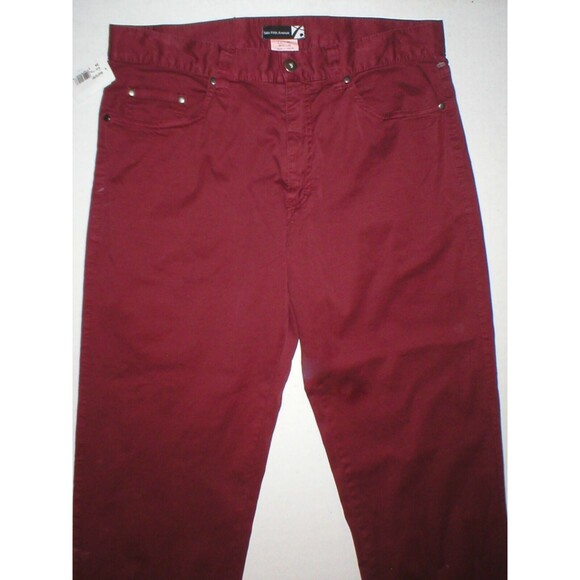 NWT New Womens Saks Fifth Avenue $148 Slacks Pants Red Dark 34 Tall 34 Inseam - Picture 1 of 4